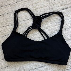 Lululemon Athletica Black Strappy Sports Bra